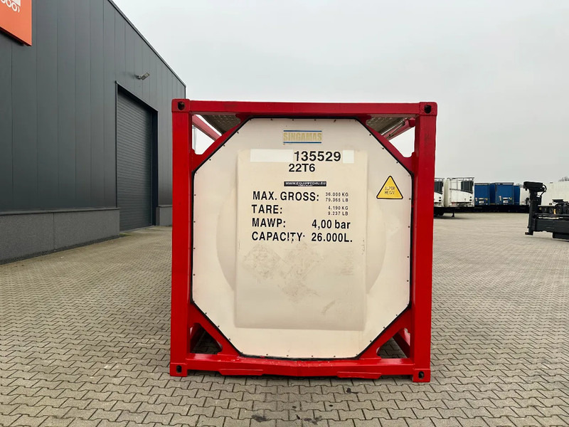 SINGAMAS 20FT ISO, 26.000L/1-COMP/3 BAFFELS/3 manholes, 5Y inspection: 06/2027 - Storage tank: picture 5 SINGAMAS 20FT ISO, 26.000L/1-COMP/3 BAFFELS/3 manholes, 5Y inspection: 06/2027 - Storage tank: picture 5