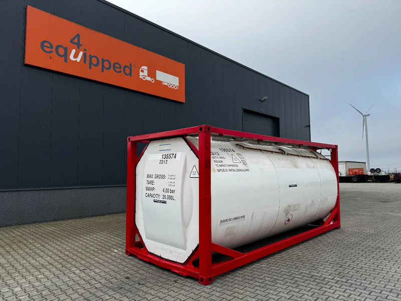 SINGAMAS 20FT ISO, 26.000L/1-COMP/3 BAFFELS/3 manholes, 5Y inspection: 11/2025 - Tank container: picture 1 SINGAMAS 20FT ISO, 26.000L/1-COMP/3 BAFFELS/3 manholes, 5Y inspection: 11/2025 - Tank container: picture 1