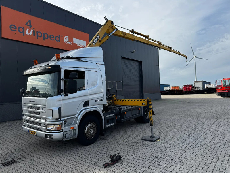 Scania P114-340 + HIAB 19-5 crane + remote / Euro-3 / 3 pedals / NL-truck / APK: 12-2025 - Crane truck: picture 1 Scania P114-340 + HIAB 19-5 crane + remote / Euro-3 / 3 pedals / NL-truck / APK: 12-2025 - Crane truck: picture 1