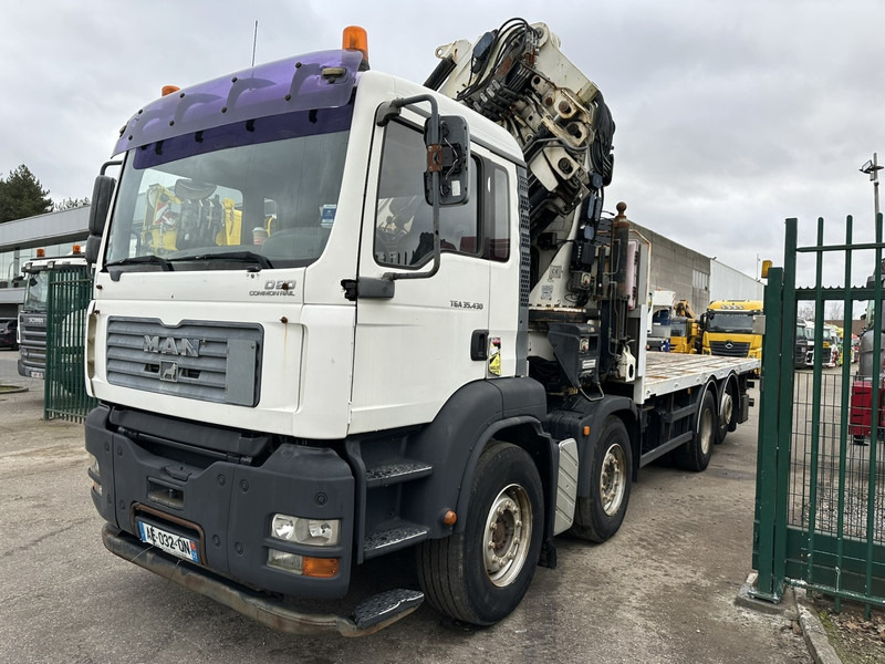 MAN TGA 35.430 8x2 + CRANE HIAB 700 E-6 + JIB 165X-3 - RETARDER - PLATFORM 6m70~8m50 EXTENDABLE - MANUAL GEARBOX ZF - LIFT + STEERING AXLE - Crane truck: picture 2 MAN TGA 35.430 8x2 + CRANE HIAB 700 E-6 + JIB 165X-3 - RETARDER - PLATFORM 6m70~8m50 EXTENDABLE - MANUAL GEARBOX ZF - LIFT + STEERING AXLE - Crane truck: picture 2