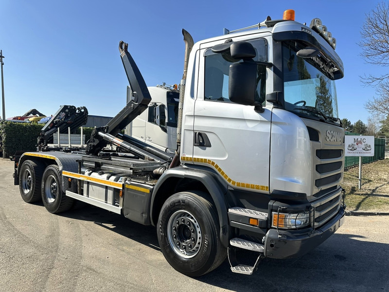 Scania G450 6x4 HOOKLIFT / HAAKSYSTEEM AJK 20T - 5760mm - 3m90 WB - HUB REDUCTION / STEEL SUSPENSION - EURO 6 - BE TRUCK - Hook lift truck: picture 1 Scania G450 6x4 HOOKLIFT / HAAKSYSTEEM AJK 20T - 5760mm - 3m90 WB - HUB REDUCTION / STEEL SUSPENSION - EURO 6 - BE TRUCK - Hook lift truck: picture 1