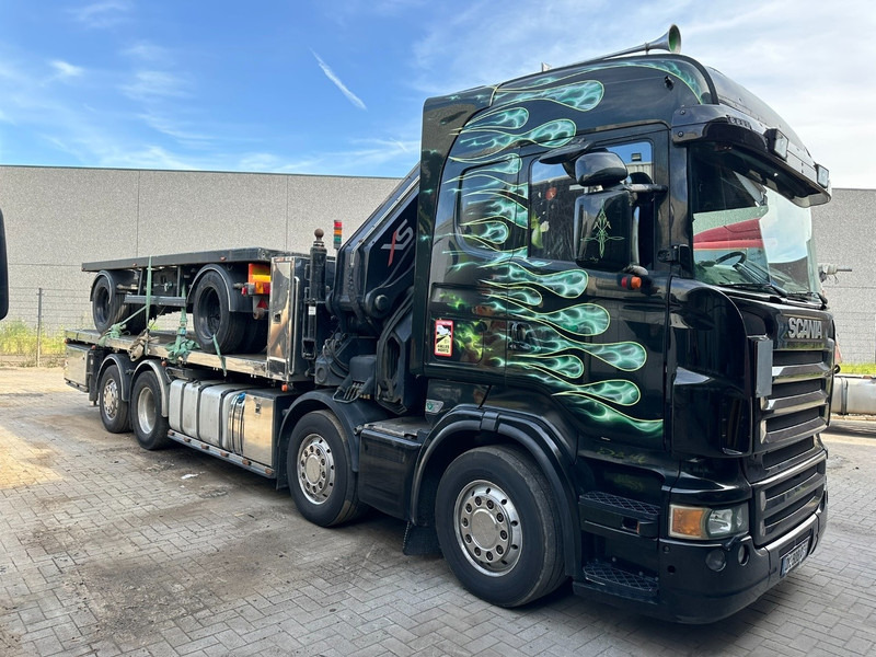 Scania R620 8x2 + CRANE HIAB 800EP-5 HiPro - RETARDER - LIFT/STEERING AXLE - HIGHLINE SLEEPER - LEATHER - ALCOA - Crane truck: picture 1 Scania R620 8x2 + CRANE HIAB 800EP-5 HiPro - RETARDER - LIFT/STEERING AXLE - HIGHLINE SLEEPER - LEATHER - ALCOA - Crane truck: picture 1