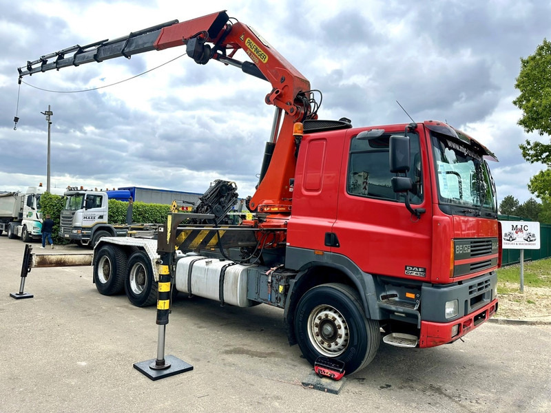 DAF 85 CF 430 6x4 TRACTOR + CRANE PK 32.000 F (7x) + WINCH - EURO 2 - MANUAL ZF - HUB REDUCTION / STEEL SPRING - BE TRUCK - Tractor unit: picture 2 DAF 85 CF 430 6x4 TRACTOR + CRANE PK 32.000 F (7x) + WINCH - EURO 2 - MANUAL ZF - HUB REDUCTION / STEEL SPRING - BE TRUCK - Tractor unit: picture 2