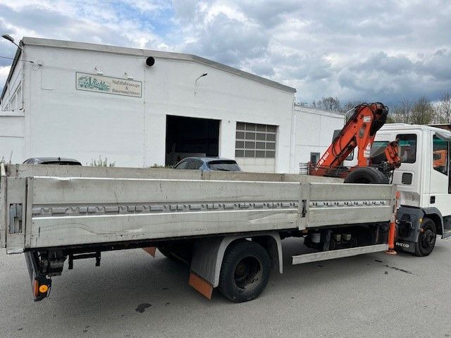 Flatbed van Iveco ML 75 E Pritsche mit Atlas Ladekran 60.1: picture 10