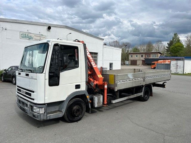 Flatbed van Iveco ML 75 E Pritsche mit Atlas Ladekran 60.1: picture 12