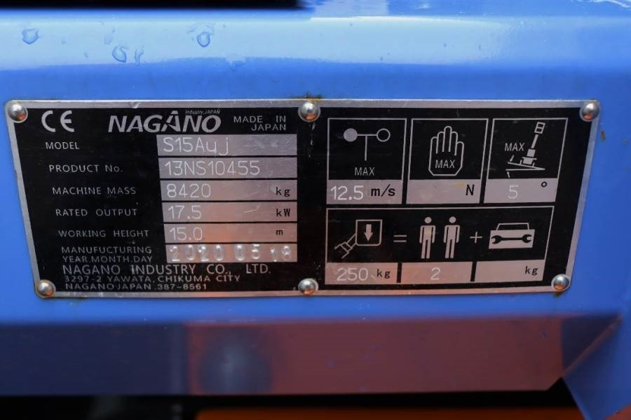 Leasing of Nagano S15Auj Valid inspection, Diesel, 15 m Working Heig  Nagano S15Auj Valid inspection, Diesel, 15 m Working Heig: picture 6