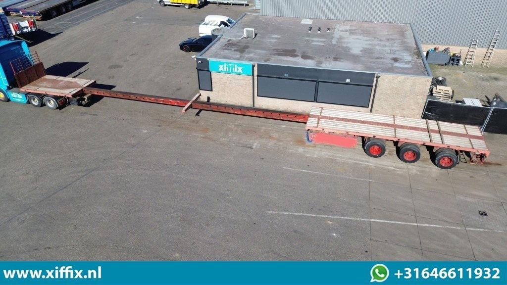 ES-GE 3-ass. Vlakke dubbel 2x uitschuifbare oplegger / 3x gestuurd - Dropside/ Flatbed semi-trailer: picture 2 ES-GE 3-ass. Vlakke dubbel 2x uitschuifbare oplegger / 3x gestuurd - Dropside/ Flatbed semi-trailer: picture 2