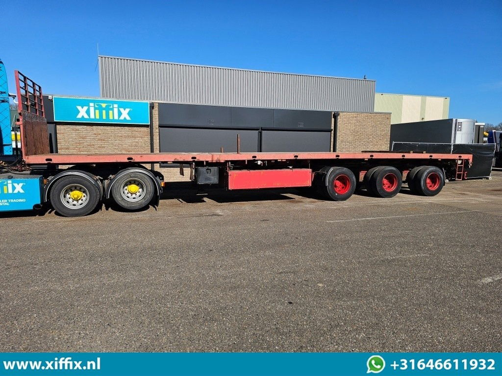 Dropside/ Flatbed semi-trailer ES-GE 3-ass. Vlakke dubbel 2x uitschuifbare oplegger / 3x gestuurd: picture 6 Dropside/ Flatbed semi-trailer ES-GE 3-ass. Vlakke dubbel 2x uitschuifbare oplegger / 3x gestuurd: picture 6