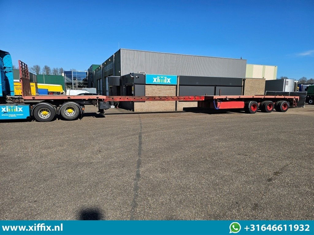Dropside/ Flatbed semi-trailer ES-GE 3-ass. Vlakke dubbel 2x uitschuifbare oplegger / 3x gestuurd: picture 14 Dropside/ Flatbed semi-trailer ES-GE 3-ass. Vlakke dubbel 2x uitschuifbare oplegger / 3x gestuurd: picture 14