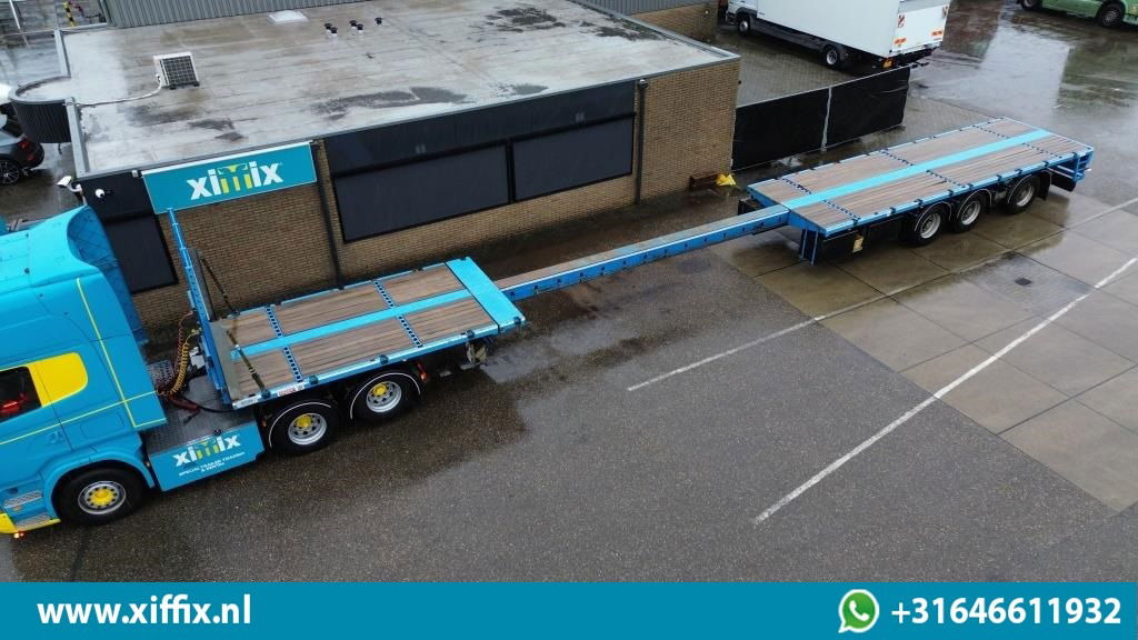 ES-GE 3-ass. Vlakke uitschuifbare oplegger / Naloop gestuurd - Dropside/ Flatbed semi-trailer: picture 1 ES-GE 3-ass. Vlakke uitschuifbare oplegger / Naloop gestuurd - Dropside/ Flatbed semi-trailer: picture 1