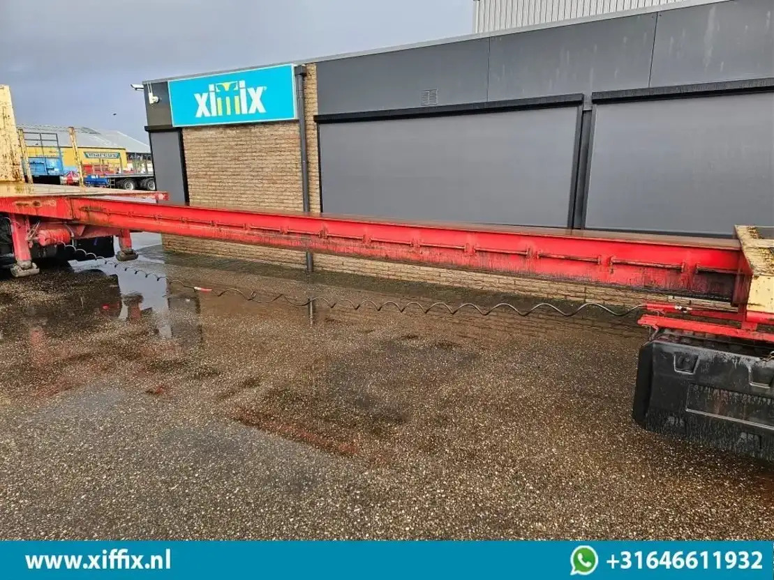 ES-GE 4-ass. Vlakke uitschuifbare Mega oplegger / 4x gestuurd / 14129 - Dropside/ Flatbed semi-trailer: picture 4 ES-GE 4-ass. Vlakke uitschuifbare Mega oplegger / 4x gestuurd / 14129 - Dropside/ Flatbed semi-trailer: picture 4