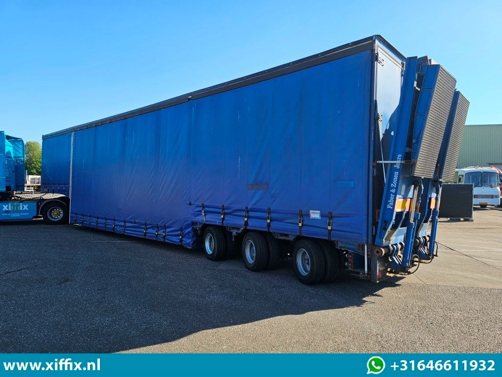 Goldhofer 3-ass. Dieplader met huifopbouw / Hydr. Hefbed en kleppen / 3x gestuur - Low loader semi-trailer: picture 5 Goldhofer 3-ass. Dieplader met huifopbouw / Hydr. Hefbed en kleppen / 3x gestuur - Low loader semi-trailer: picture 5