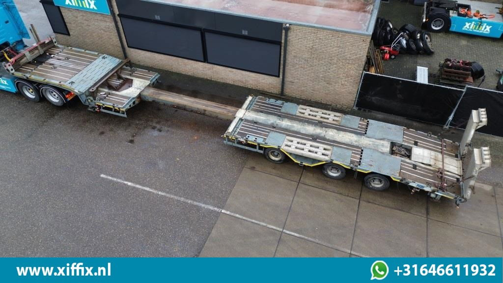 Meusburger 3-ass. Uitschuifbare semi dieplader met aluminium kleppen en wielkuip - Low loader semi-trailer: picture 2 Meusburger 3-ass. Uitschuifbare semi dieplader met aluminium kleppen en wielkuip - Low loader semi-trailer: picture 2