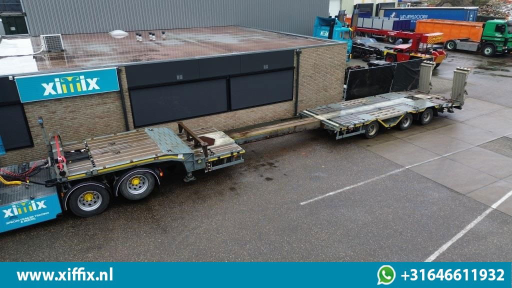 Meusburger 3-ass. Uitschuifbare semi dieplader met aluminium kleppen en wielkuip - Low loader semi-trailer: picture 1 Meusburger 3-ass. Uitschuifbare semi dieplader met aluminium kleppen en wielkuip - Low loader semi-trailer: picture 1