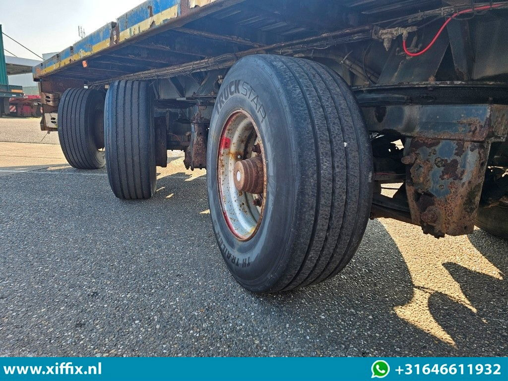 Dropside/ Flatbed semi-trailer Nooteboom 3-ass. Vlakke uitschuifbare oplegger / 3x gestuurd: picture 11