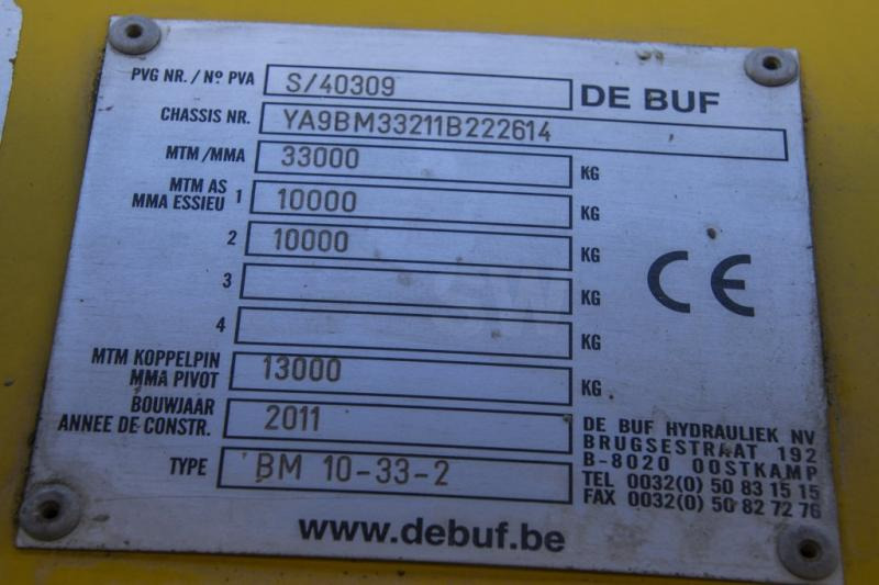 Concrete mixer semi-trailer DE BUF MIXER/MALAXEUR/MISCHER-10M3 (gestuurd/gelenkt/dir./steering): picture 7