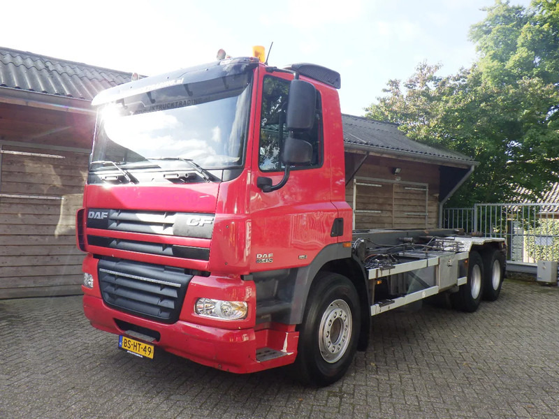 DAF CF 85 410 Euro 5 / Manual / Blad-Lucht / Boogie - Liftas / HTS Kabel / 9 T vooras / Airco - Cable system truck: picture 1 DAF CF 85 410 Euro 5 / Manual / Blad-Lucht / Boogie - Liftas / HTS Kabel / 9 T vooras / Airco - Cable system truck: picture 1