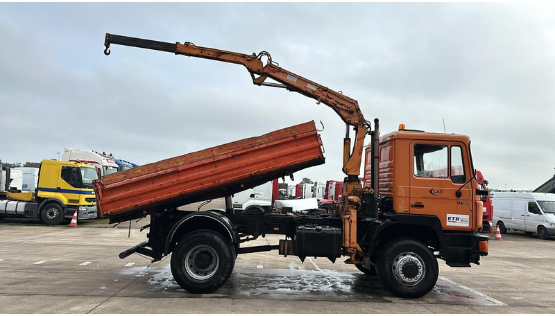 MAN 17.192 (4X4 / BIG AXLE / STEEL SUSPENSION / 8 TON CRANE) - Tipper, Crane truck: picture 4 MAN 17.192 (4X4 / BIG AXLE / STEEL SUSPENSION / 8 TON CRANE) - Tipper, Crane truck: picture 4