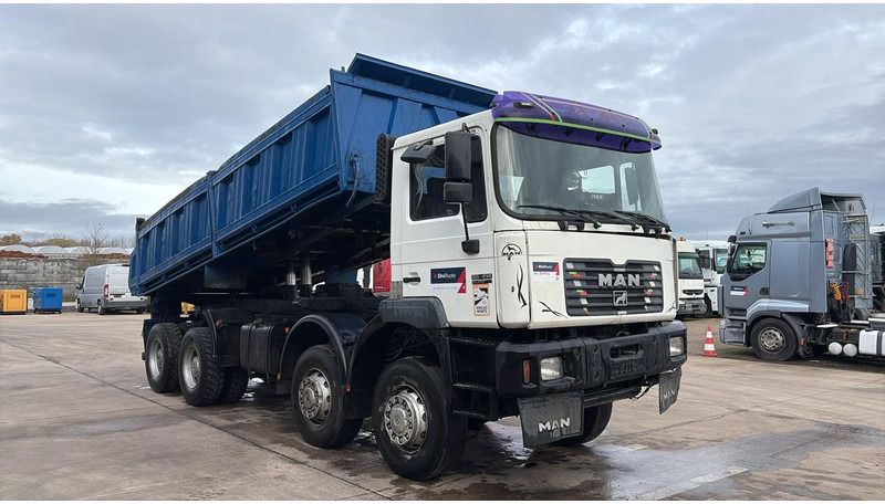 MAN 35.414 (6 CYLINDER / 8X6 / BIG AXLES / STEEL SUSP. / LAMES / GRAND PONT) - Tipper: picture 2 MAN 35.414 (6 CYLINDER / 8X6 / BIG AXLES / STEEL SUSP. / LAMES / GRAND PONT) - Tipper: picture 2