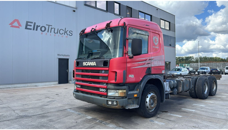 Scania 114 - 380 (6X4 / GRAND PONT / LAMES / BIG AXLE / STEEL SUSP. / BOITE MANUELLE / MANUAL GEARBOX) - Cab chassis truck: picture 1 Scania 114 - 380 (6X4 / GRAND PONT / LAMES / BIG AXLE / STEEL SUSP. / BOITE MANUELLE / MANUAL GEARBOX) - Cab chassis truck: picture 1