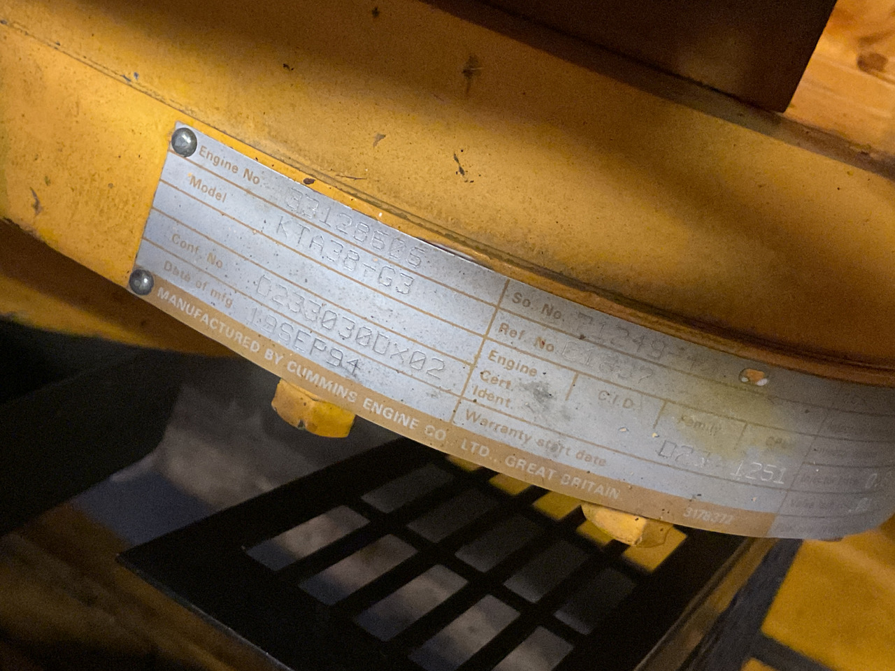 Cummins KTA38G3, 1000KVA Generatorset. Low hours and complete. - Generator set: picture 5 Cummins KTA38G3, 1000KVA Generatorset. Low hours and complete. - Generator set: picture 5