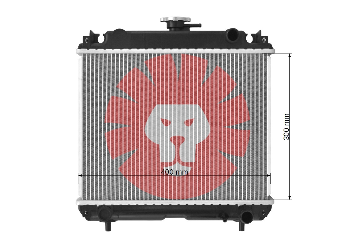 YANMAR F190 F210 F230 F250 - Radiator for Compact tractor: picture 3 YANMAR F190 F210 F230 F250 - Radiator for Compact tractor: picture 3