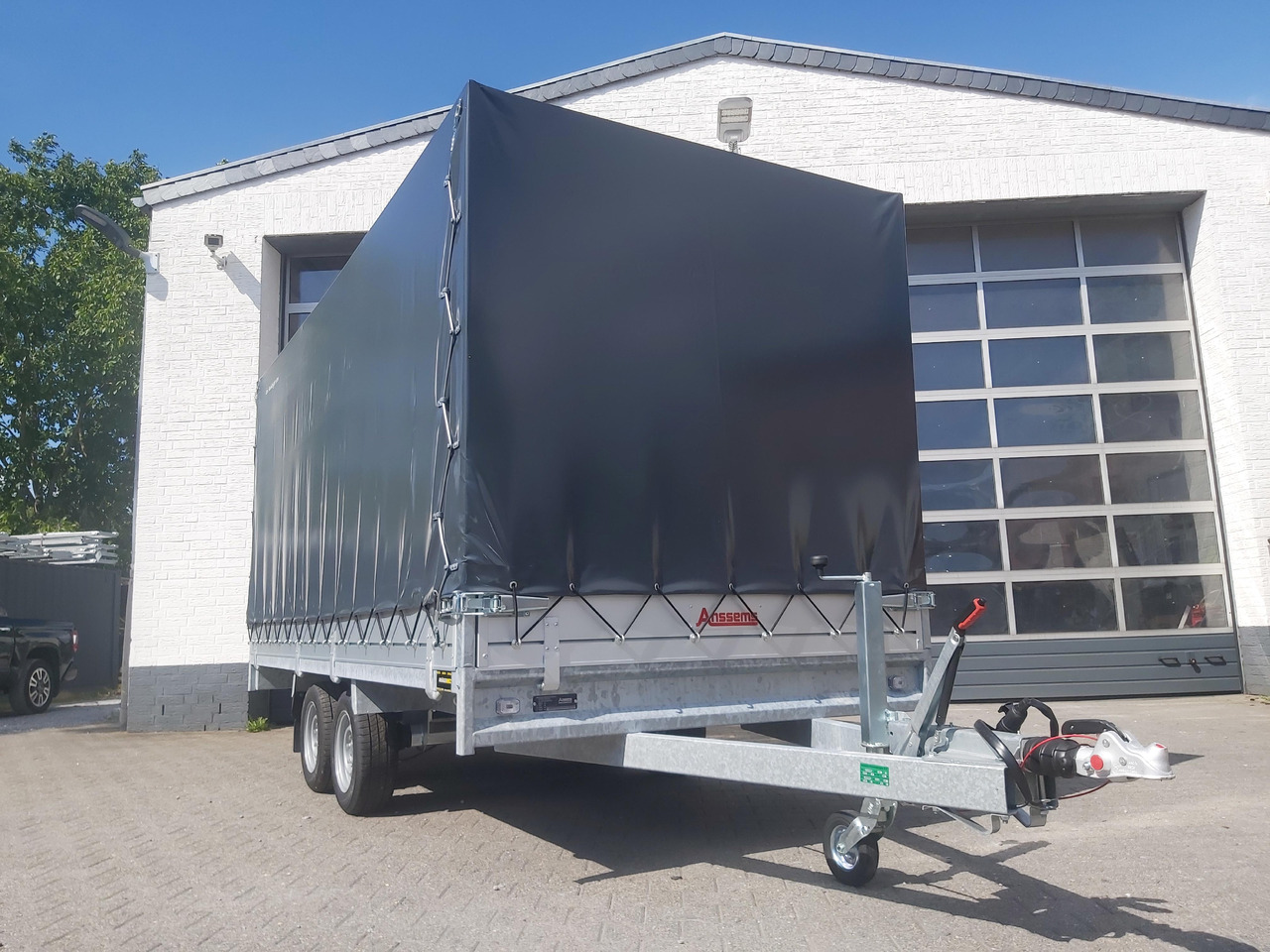 Curtainsider trailer Anssems Hochlader PSX - S 3000 405x178x30cm 180cm Hochplane grau (XL) 3000kg Aktion: picture 6