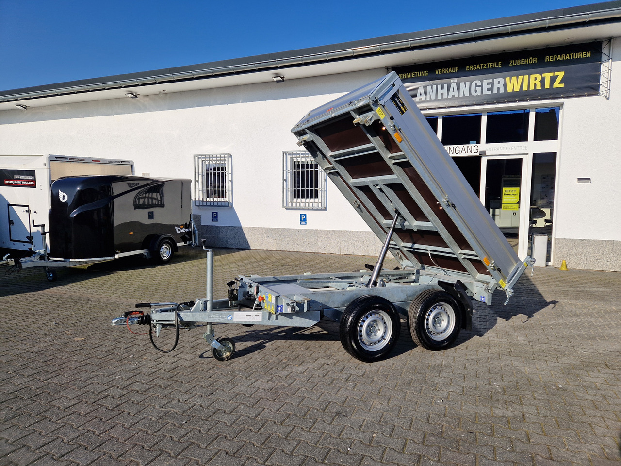 Tipper trailer Böckmann Kipper DK AL 2516/27 256x165x30cm Elektro + NHP Pendel (S) 2700kg: picture 15