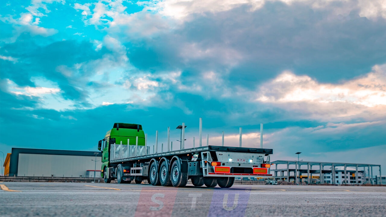 New Dropside/ Flatbed semi-trailer STU PLATFORM TRAILER / REMORQUE PLATEAU: picture 24
