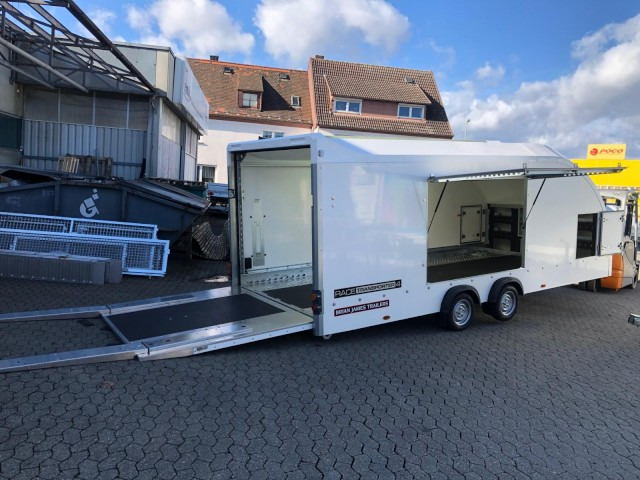 Brian James Race Transporter 4, 100 km/h RT4 384-0060, 5500 x 2120 mm, 3,5 to. - Autotransporter trailer: picture 1 Brian James Race Transporter 4, 100 km/h RT4 384-0060, 5500 x 2120 mm, 3,5 to. - Autotransporter trailer: picture 1