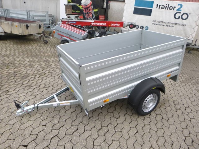 Humbaur HA 752111 mit Bordwandaufsatz Alu, 750 kg, 2050 x 1100 x 350 mm - Car trailer: picture 1 Humbaur HA 752111 mit Bordwandaufsatz Alu, 750 kg, 2050 x 1100 x 350 mm - Car trailer: picture 1