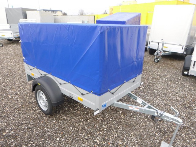 Humbaur Startrailer H 752010 mit Hochplane 750 kg 2050x1095x300mm - Car trailer: picture 1 Humbaur Startrailer H 752010 mit Hochplane 750 kg 2050x1095x300mm - Car trailer: picture 1