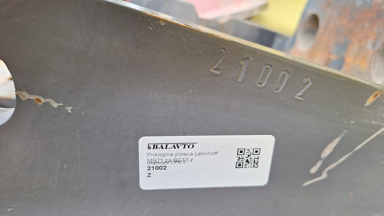 Attachment plate Lehnhoff MS21 - Quick coupler for Excavator: picture 4 Attachment plate Lehnhoff MS21 - Quick coupler for Excavator: picture 4