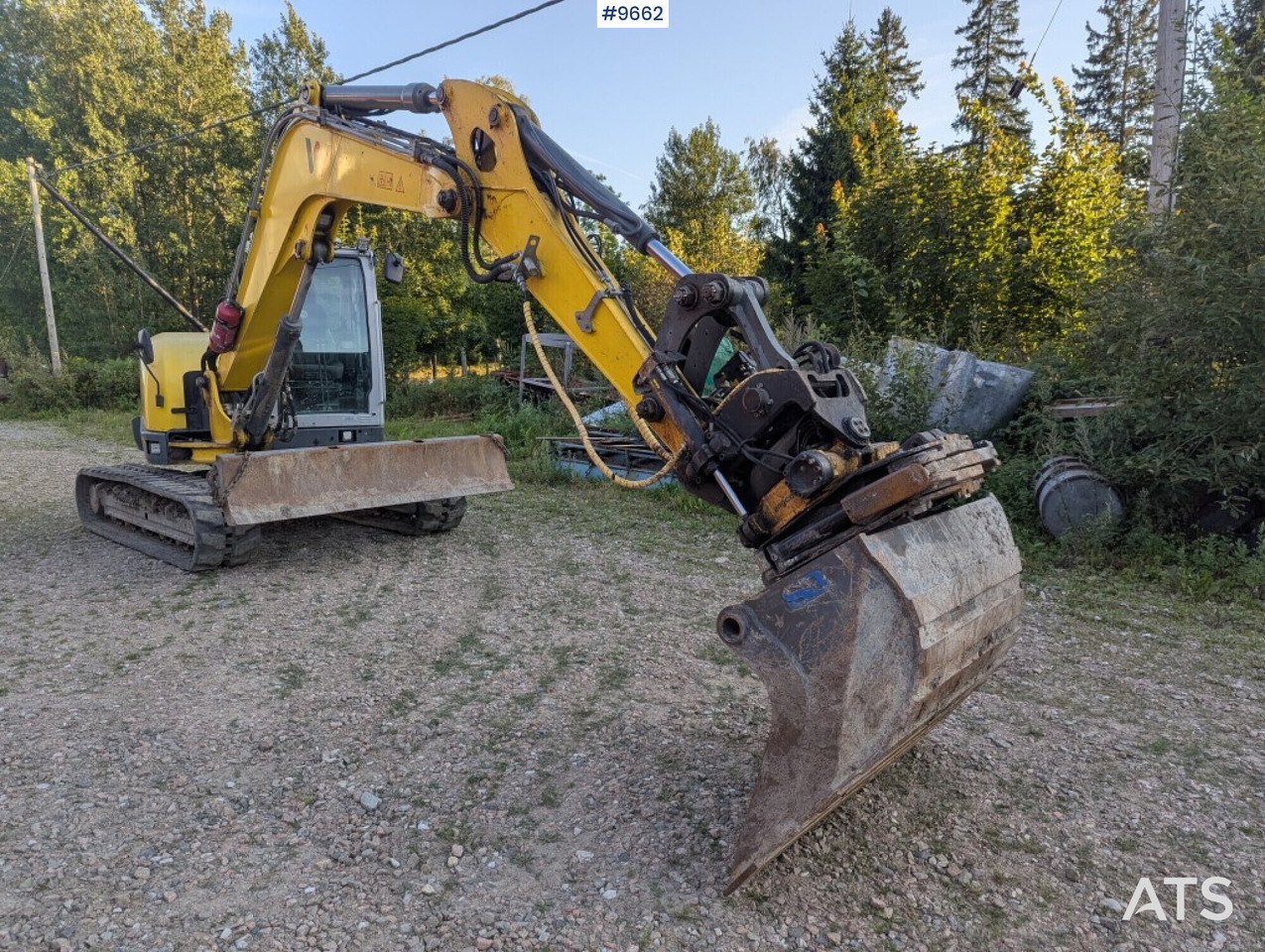 Excavator Wacker Neuson ET90, Tiltrotator, buckets (Video) - Crawler excavator: picture 2 Excavator Wacker Neuson ET90, Tiltrotator, buckets (Video) - Crawler excavator: picture 2