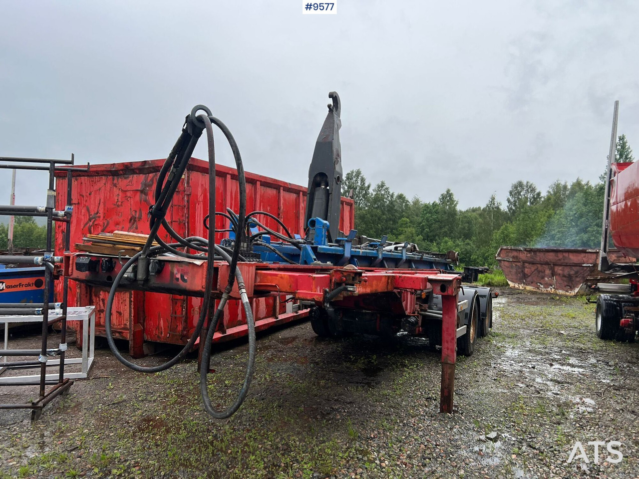 Link trailer PARATOR with swap body - Hook lift/ Skip loader system, Trailer: picture 1 Link trailer PARATOR with swap body - Hook lift/ Skip loader system, Trailer: picture 1