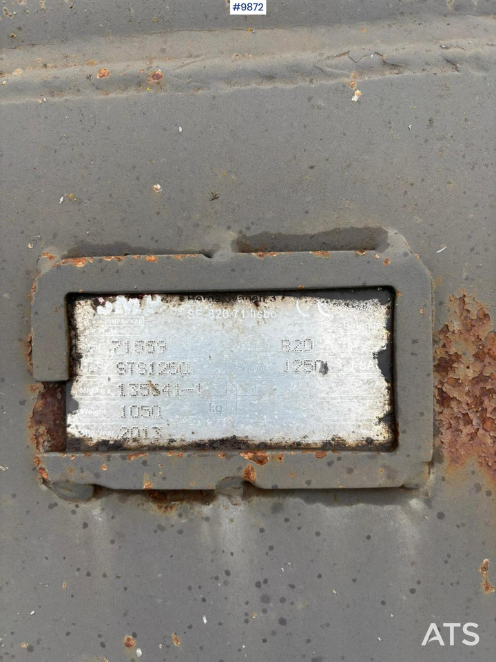 SMP Planer bucket 1250 L - Excavator bucket: picture 5 SMP Planer bucket 1250 L - Excavator bucket: picture 5