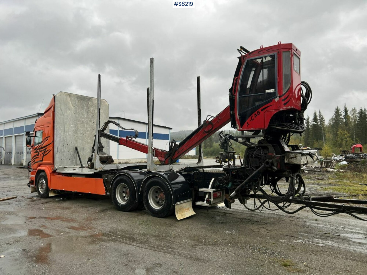Scania R730 Timber truck with wagon and crane - Log truck: picture 3 Scania R730 Timber truck with wagon and crane - Log truck: picture 3