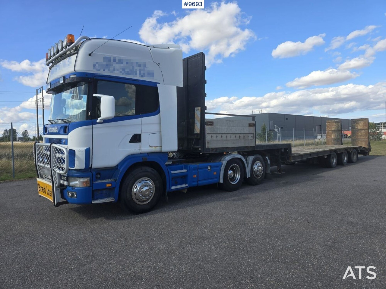 Scania dragbil med maskintrailer - Tractor unit, Autotransporter semi-trailer: picture 1 Scania dragbil med maskintrailer - Tractor unit, Autotransporter semi-trailer: picture 1