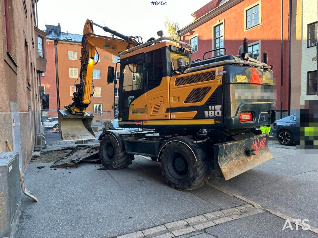 Wheeled excavator Hyundai HW180 with rotor digging system and gear (SEE VIDEO) - Wheel excavator: picture 2 Wheeled excavator Hyundai HW180 with rotor digging system and gear (SEE VIDEO) - Wheel excavator: picture 2
