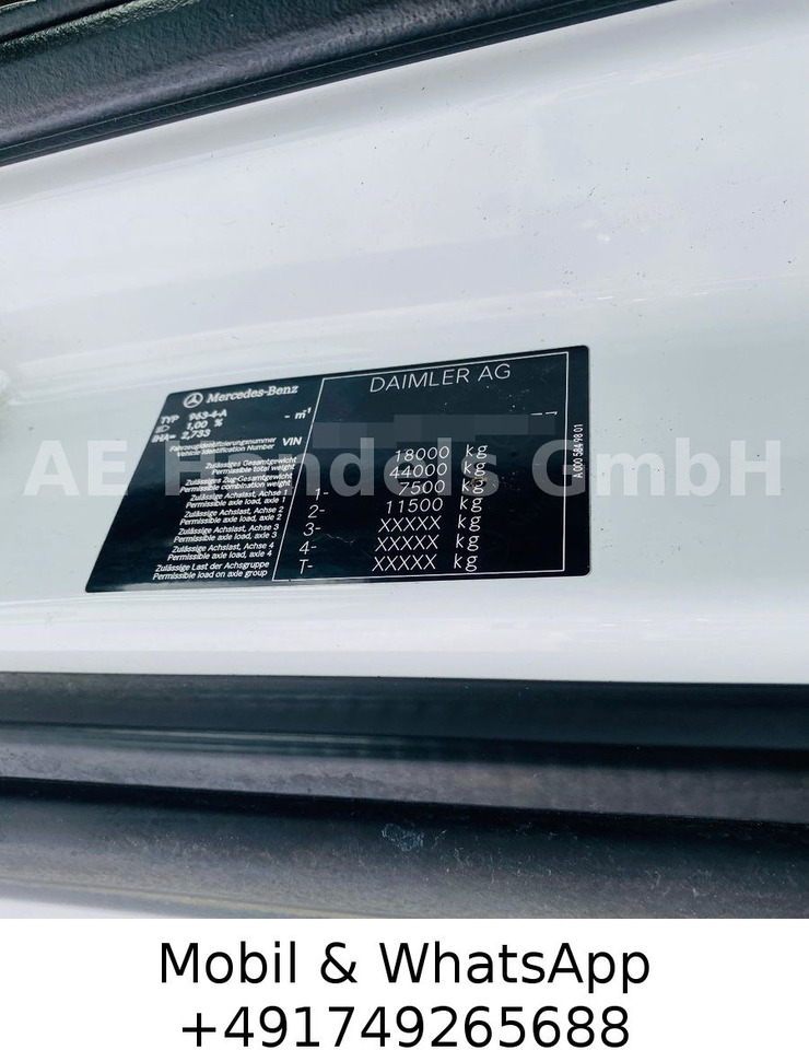 Tractor unit Mercedes-Benz Actros IV 1851 BL 4x4 HAD*Retarder/Hydr./ACC/LDW: picture 10 Tractor unit Mercedes-Benz Actros IV 1851 BL 4x4 HAD*Retarder/Hydr./ACC/LDW: picture 10