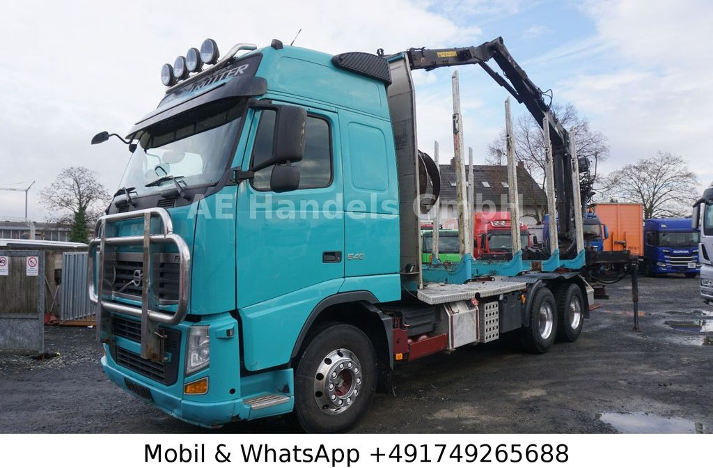 Log truck, Crane truck Volvo FH 540 Globe BL 6x4 Hiab 115z-80  *VEB+/AHK: picture 10