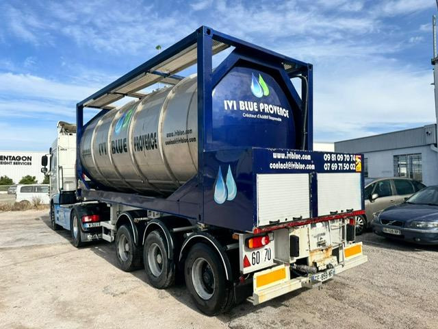 Tank semi-trailer for transportation of chemicals Fruehauf DAF XF 480 + REMORQUE FRUEHAUF CITERNE 23500€: picture 12
