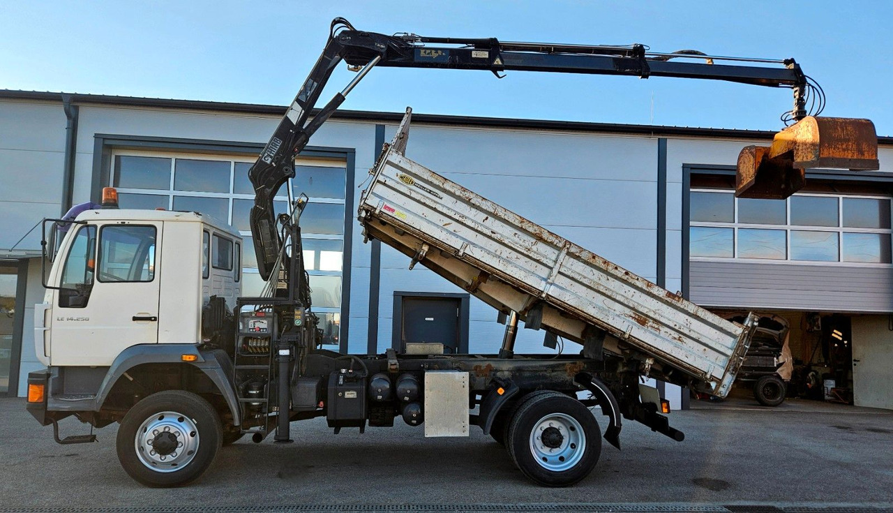 Tipper, Crane truck MAN LE 14.250 4x4 HIAB 077BS-2 Kran Greifer: picture 12 Tipper, Crane truck MAN LE 14.250 4x4 HIAB 077BS-2 Kran Greifer: picture 12