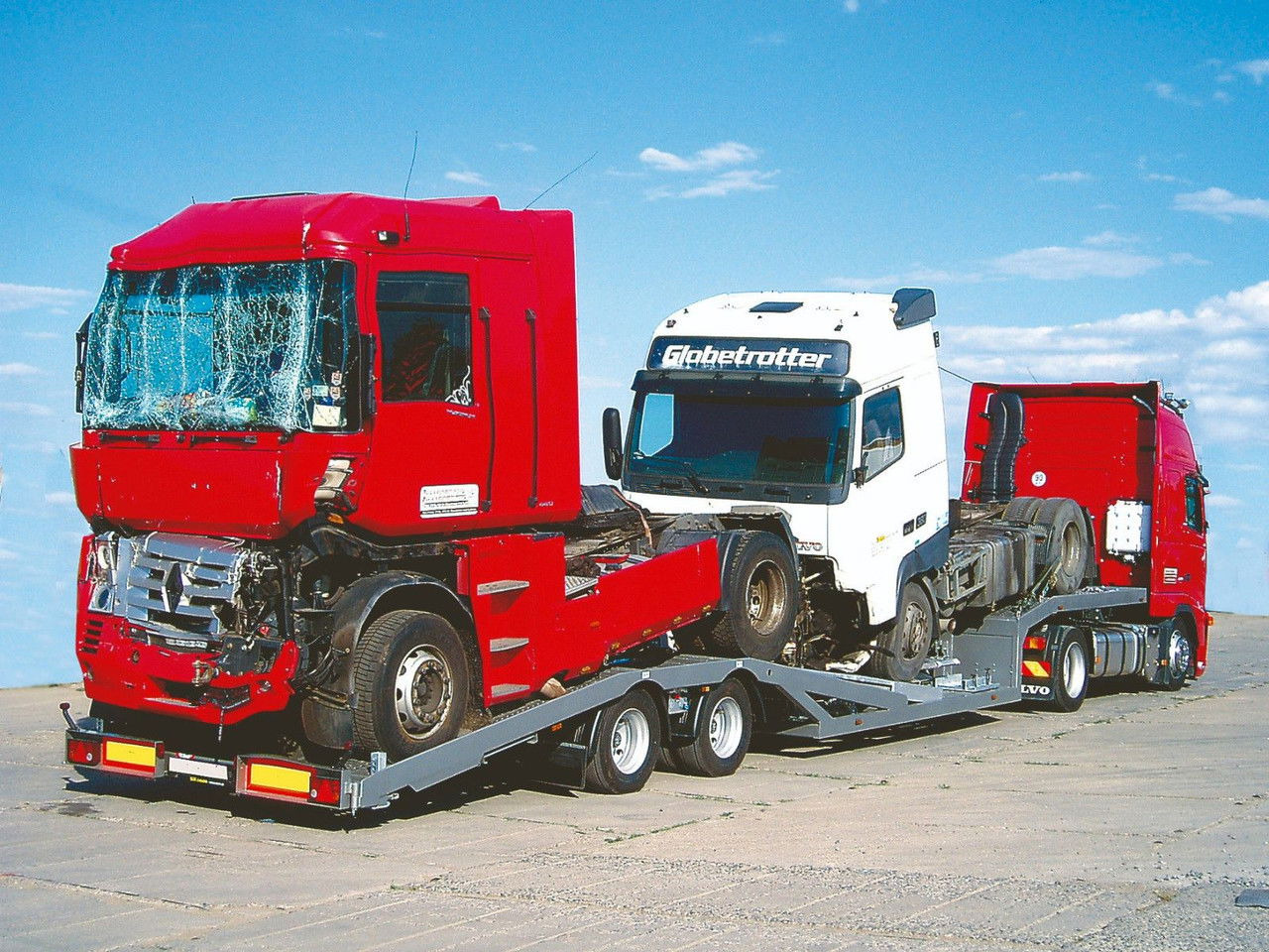 Autotransporter semi-trailer Diversen Svan CH33, für 2 LKWs: picture 16