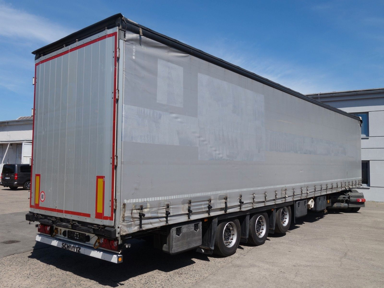Schmitz Cargobull SCS 24/L Varios, MEGA, Liftaachse, 4 Stk. - Curtainsider semi-trailer: picture 1 Schmitz Cargobull SCS 24/L Varios, MEGA, Liftaachse, 4 Stk. - Curtainsider semi-trailer: picture 1