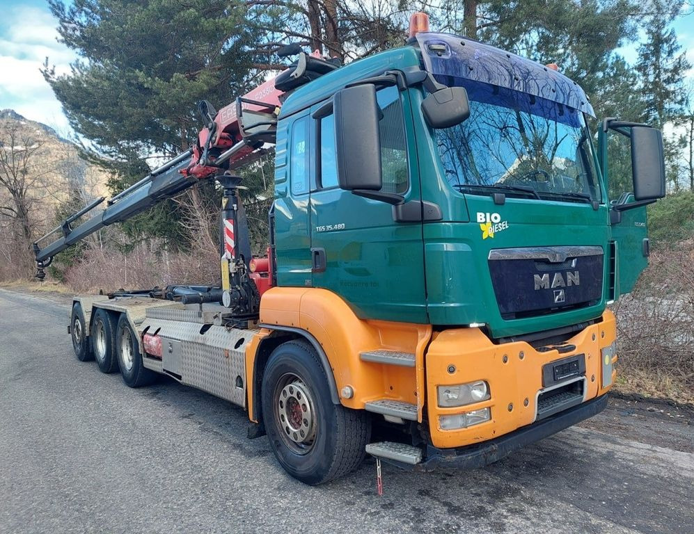 MAN TGS 35.480 8x4, E5, Fassi F235CXP Kran+Abroll MAN TGS 35.480 8x4, E5, Fassi F235CXP Kran+Abroll - Crane truck, Hook lift truck: picture 1 MAN TGS 35.480 8x4, E5, Fassi F235CXP Kran+Abroll MAN TGS 35.480 8x4, E5, Fassi F235CXP Kran+Abroll - Crane truck, Hook lift truck: picture 1