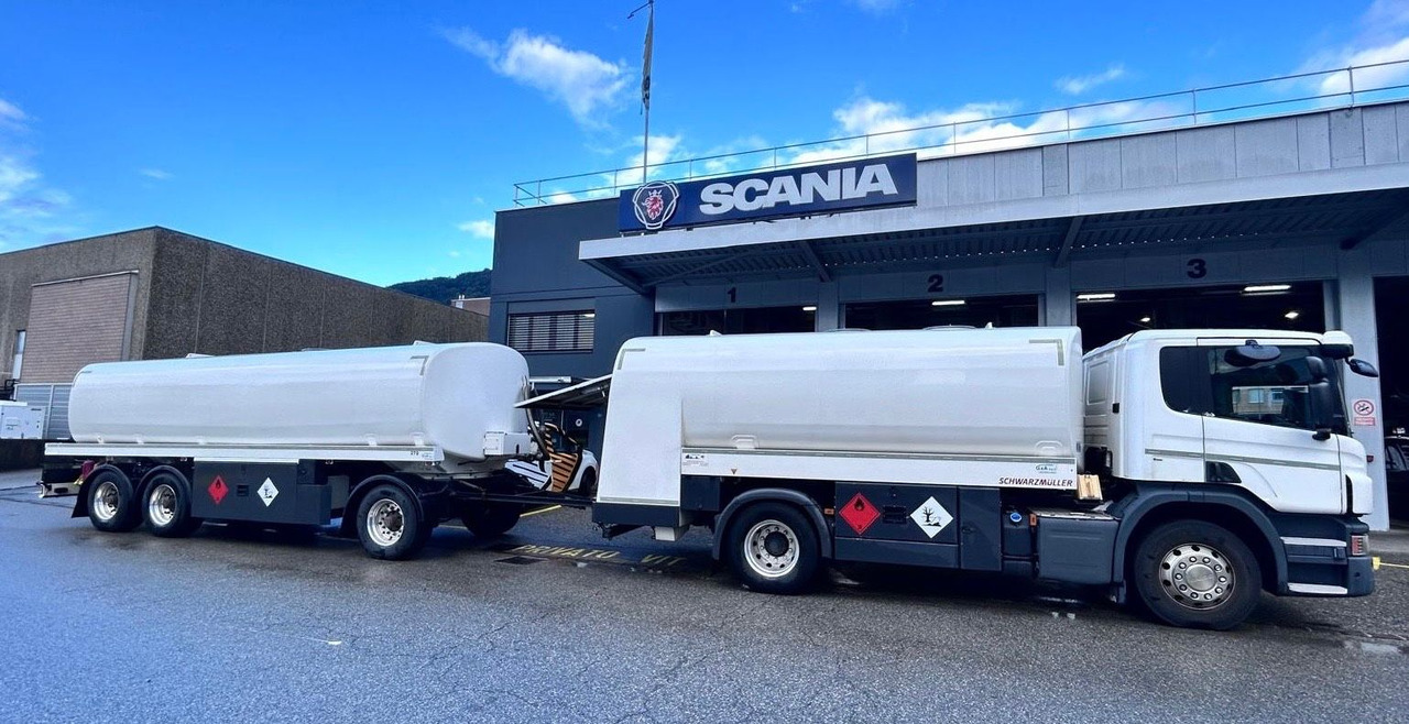 Scania P450 LB 4x2, ADR, Schwarzmueller Anhaenger Fuel - Tank truck: picture 2 Scania P450 LB 4x2, ADR, Schwarzmueller Anhaenger Fuel - Tank truck: picture 2