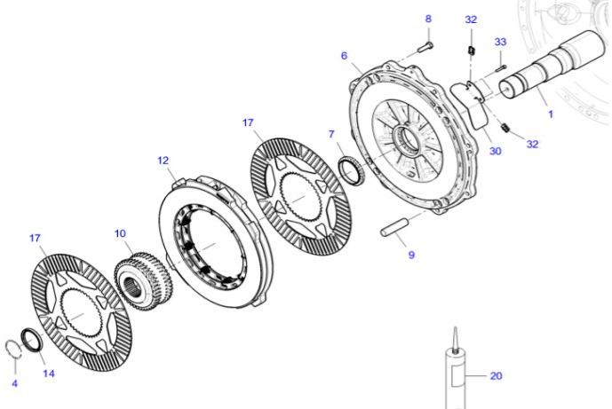 Fendt 930 933 936 939 942 Vario Gen 6 Hamulec Tarczowy Kompletny Prawa Lewa Strona CZĘŚCI - Brake disc for Farm tractor: picture 1 Fendt 930 933 936 939 942 Vario Gen 6 Hamulec Tarczowy Kompletny Prawa Lewa Strona CZĘŚCI - Brake disc for Farm tractor: picture 1
