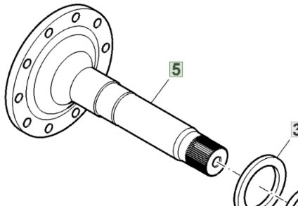 John Deere 6195R Wał Koła Tylni Tylnej Osi R293693 - Rear axle for Agricultural machinery: picture 1 John Deere 6195R Wał Koła Tylni Tylnej Osi R293693 - Rear axle for Agricultural machinery: picture 1