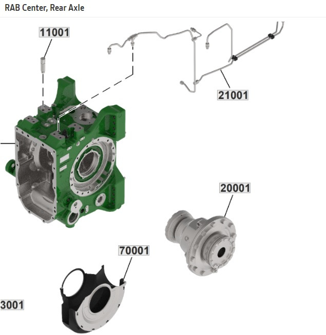 John Deere 6230 6250 - dyferencjał tylny mechanizm róźnicowy dyfer - Differential gear for Agricultural machinery: picture 1 John Deere 6230 6250 - dyferencjał tylny mechanizm róźnicowy dyfer - Differential gear for Agricultural machinery: picture 1